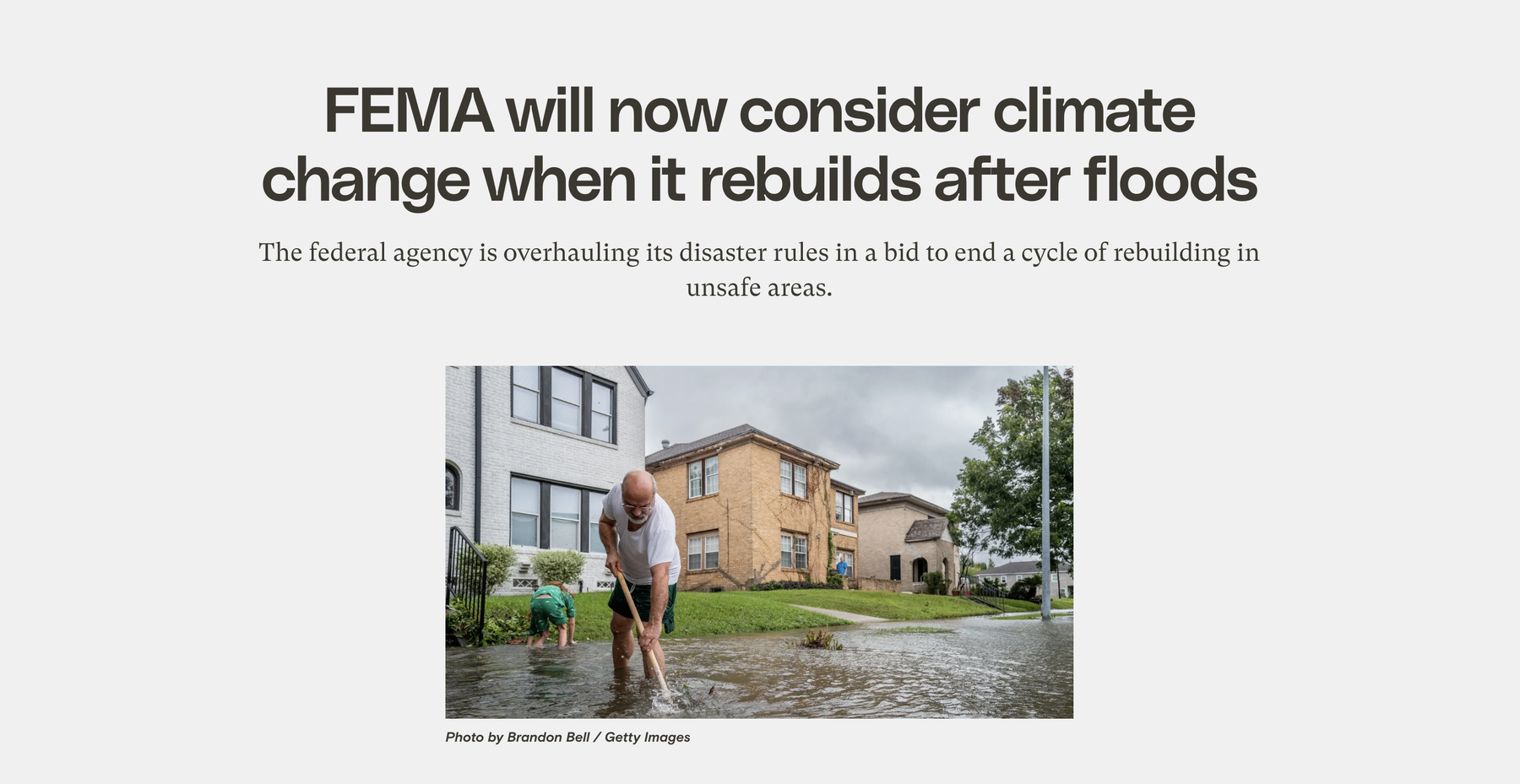 Top section of a news article with a title, short description, and image.