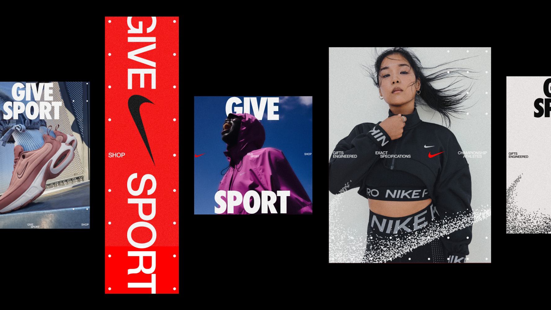 Nike advertising images.