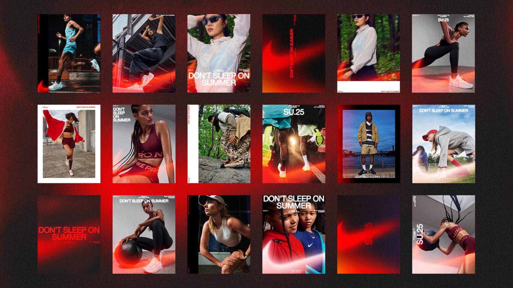 Nike posters.